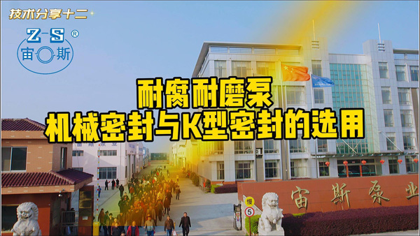 耐腐耐磨泵机械密封与K型密封的选用方案