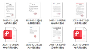 关于电动机全系列产品价格调整的通知