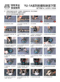 YU-1A系列耐腐耐磨液下泵安装指导