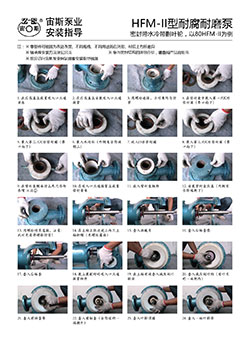 HFM-II型耐腐耐磨压滤泵安装指导(带水冷带减压副叶轮)