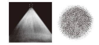 B型喷嘴喷雾形状